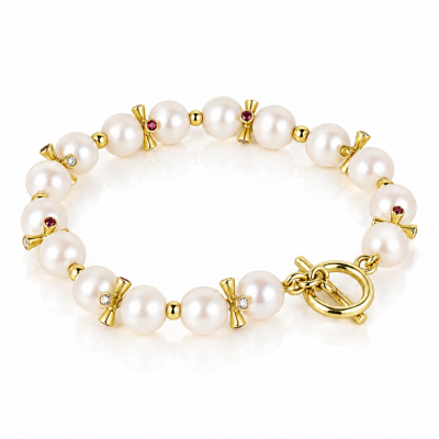 Autumn Leaves Pearl Bracelet
